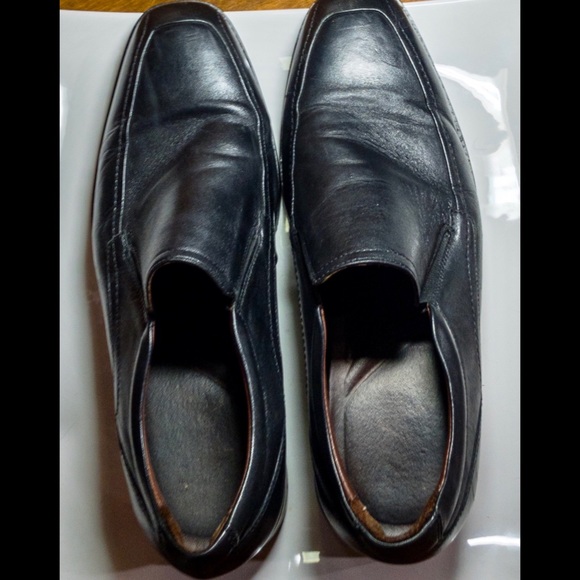 ▪️JOHNSTON & MURPHY▪️Black Leather Slip-On Loafers - Picture 3 of 10